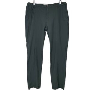 Woolrich Hiking Hi Rise Pants 14 Gray Stretch Nylon Straight Pockets Traveling